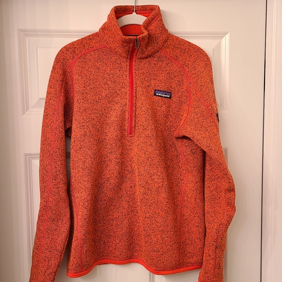 Patagonia Small Women's Better Sweater 1/4 Zip in Tomato - Picture 2 of 4